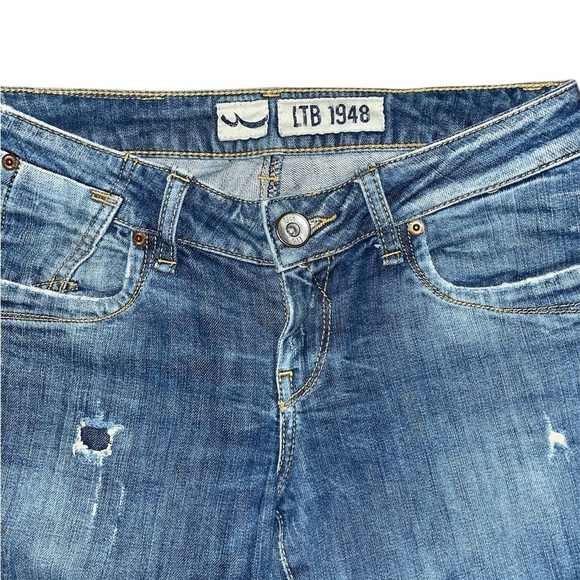 LTB  Flare Wide Leg Vintage Jeans with Distressed Look - Picture 4 of 5